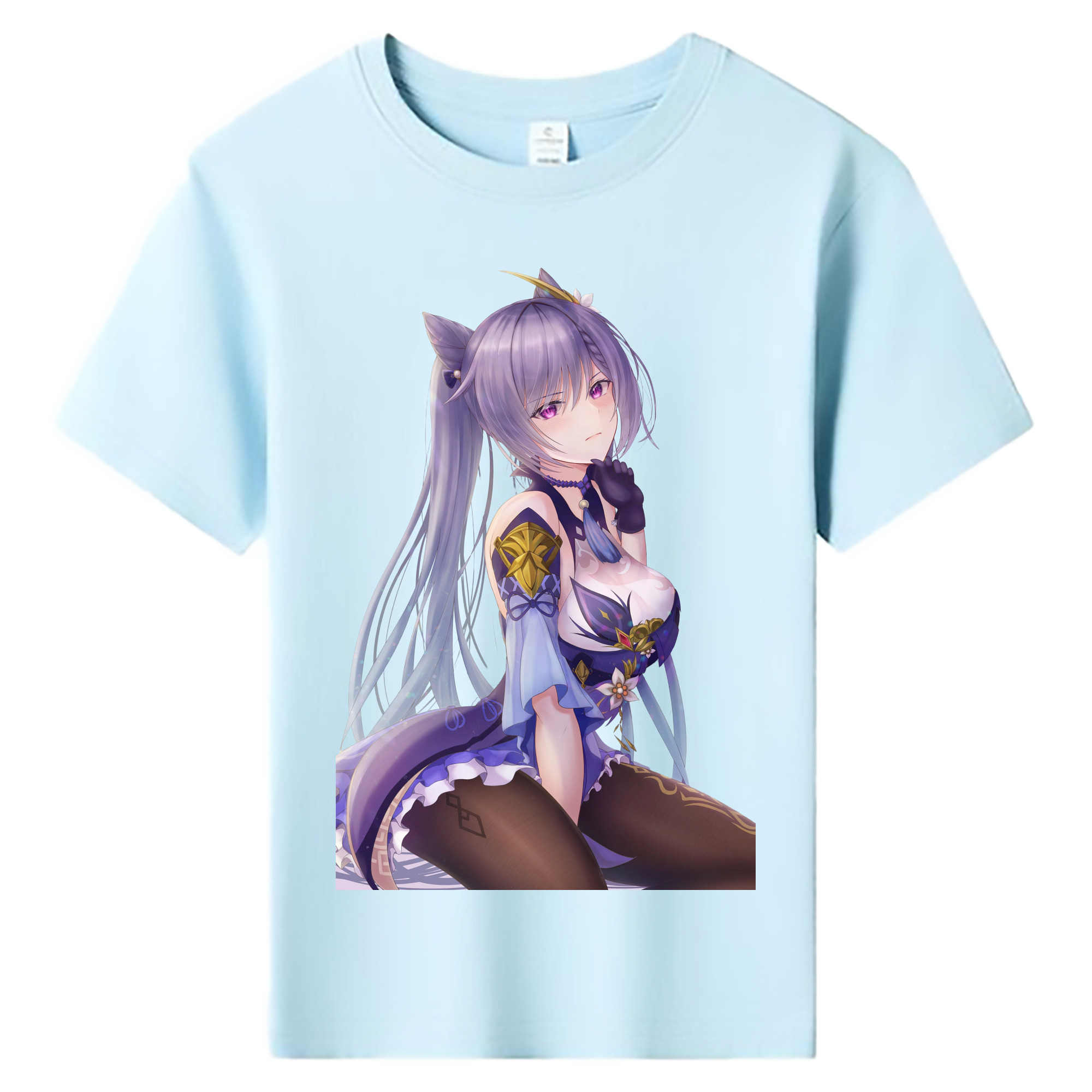 げんし神 刻晴 こくせい genshin Kokusei 綿100％キッズTシャツ（フロントプリント）